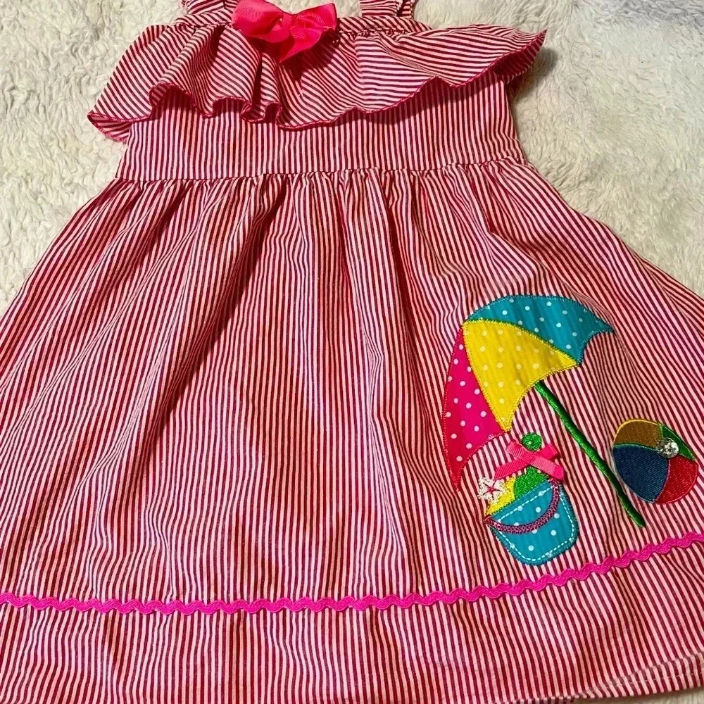 Nannett little girl sleeveless sun dress. - Picture 1 of 16